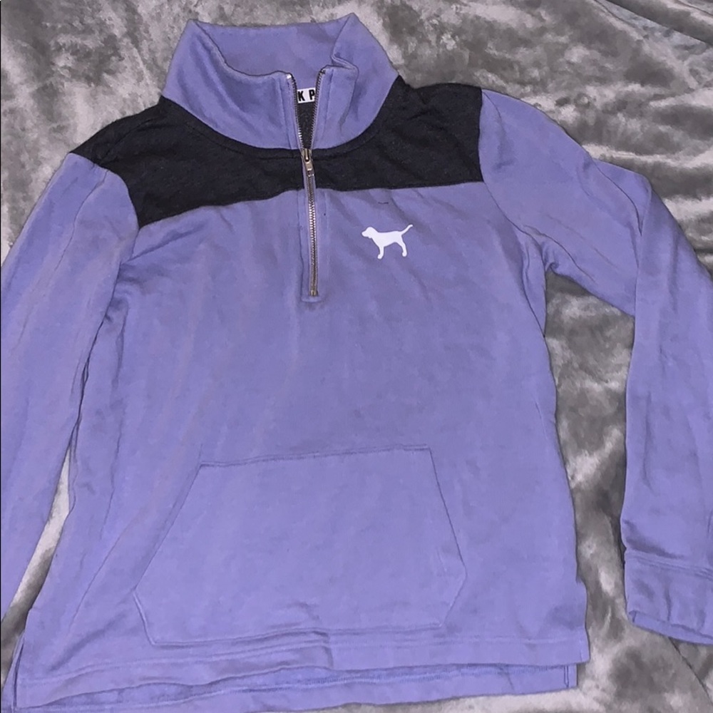 Pink quarter zip